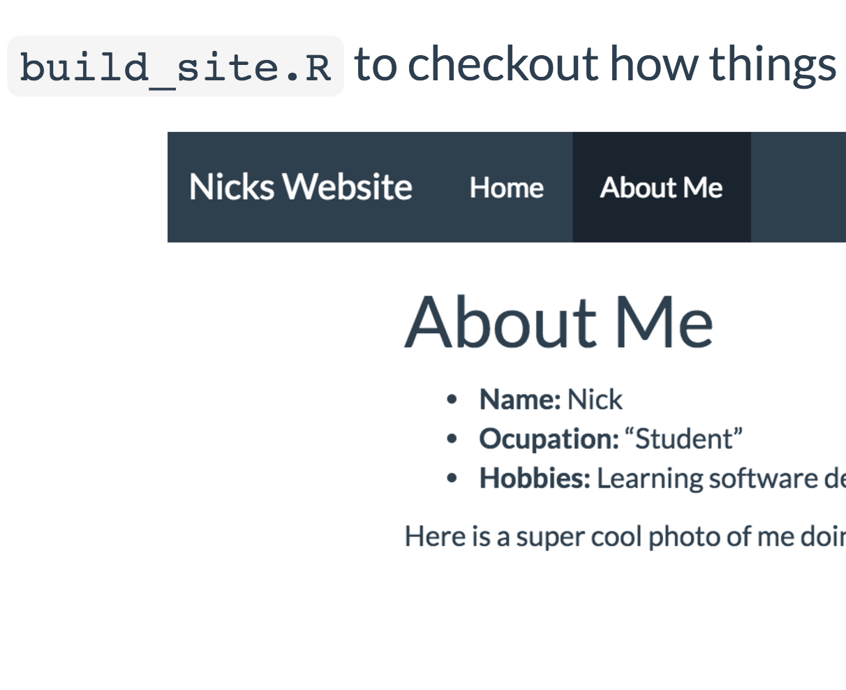 Making Nice Looking Websites Using RMarkdown